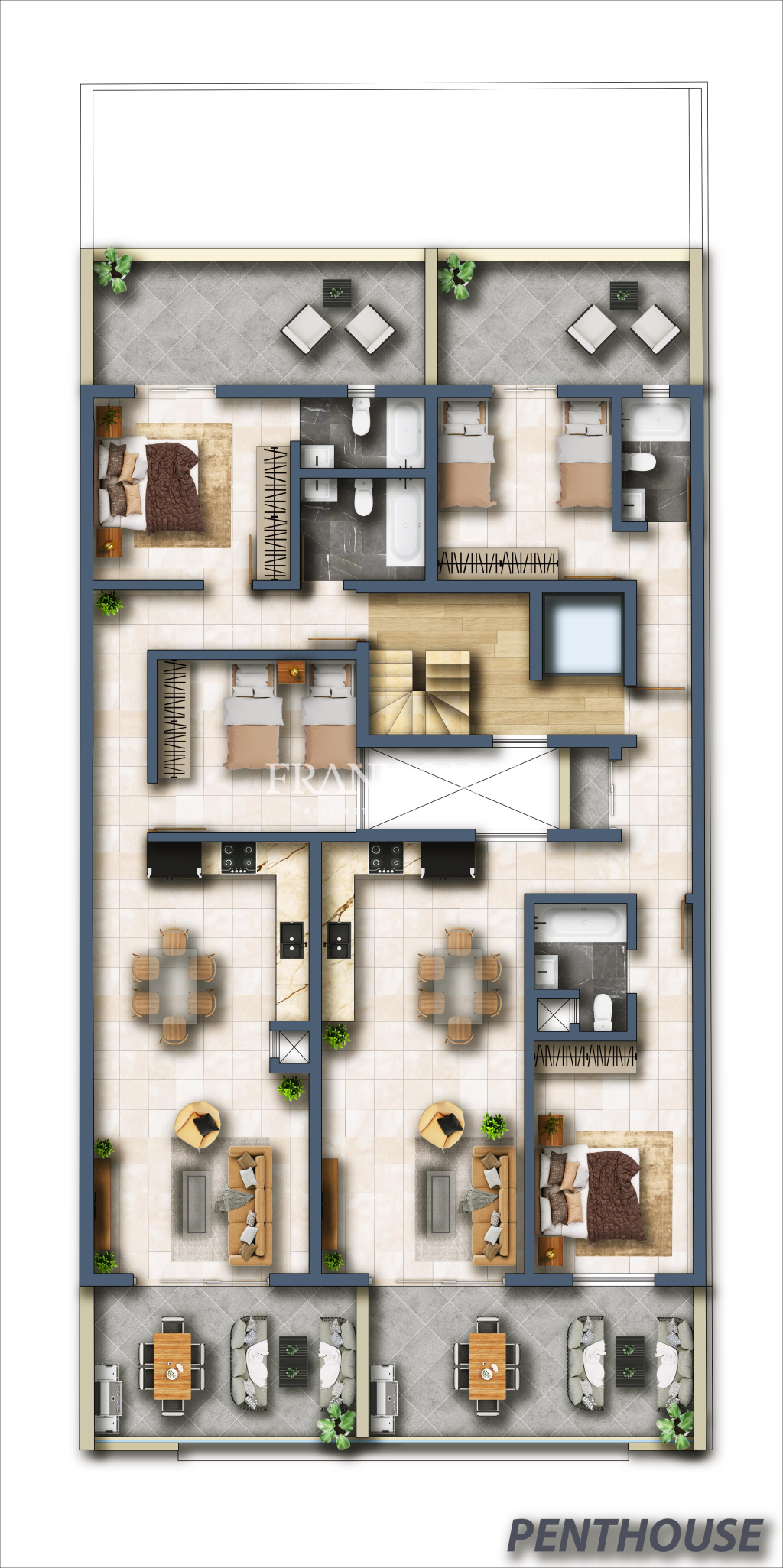 San Gwann Finished Penthouse